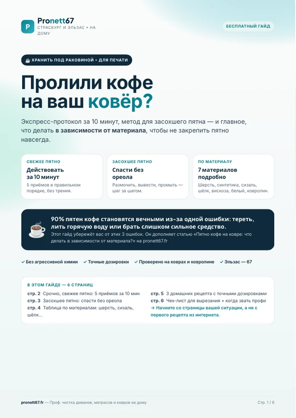 Обложка русского гайда Pronett67 «Пролили кофе на ваш ковёр?»