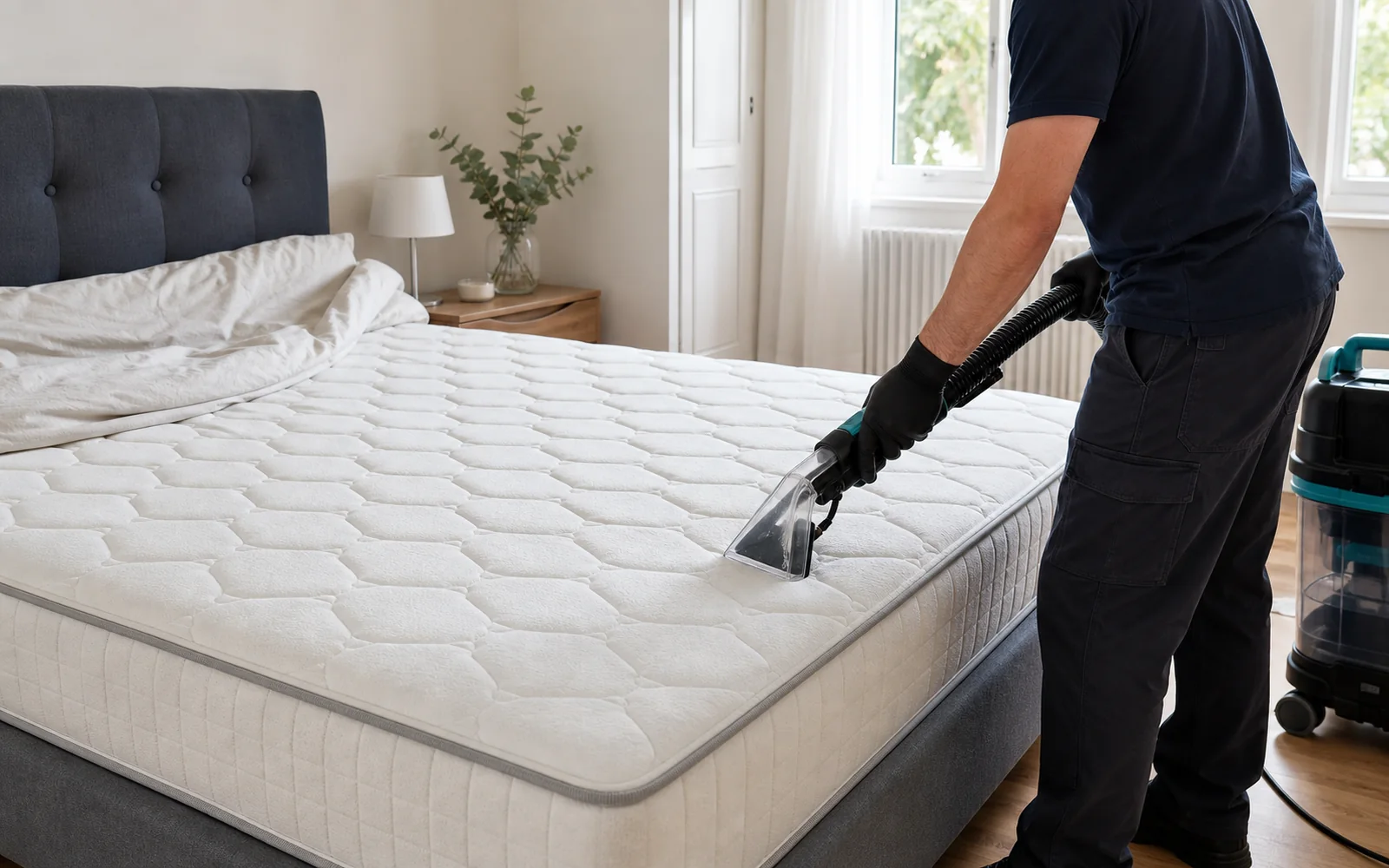 Nettoyage professionnel par extraction d’un matelas à Illkirch-Graffenstaden